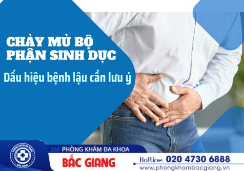 chảy mủ bộ phận sinh dục