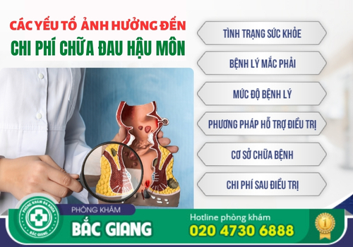 chi phí chữa đau hậu môn ở bắc giang