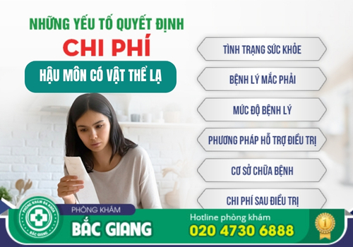chi phí chữa hậu môn có vật thể lạ tại bắc giang