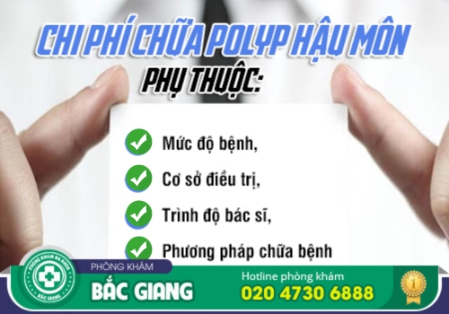 chi phí chữa bệnh polyp hậu môn ở bắc giang