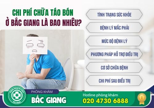 chi phí chữa táo bón ở bắc giang