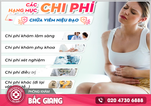 Chi phí chữa viêm niệu đạo ở Bắc Giang hết bao nhiêu tiền?