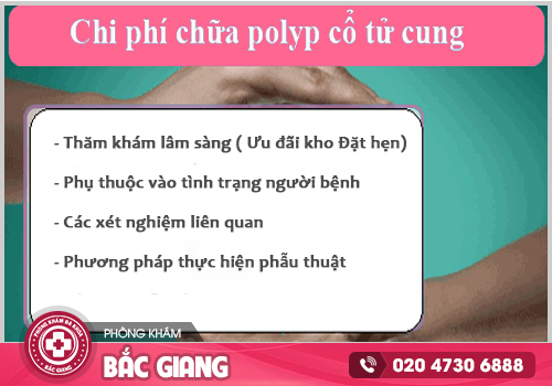 Các yếu tố quyết định đến chi phí điều trị polyp cổ tử cung ở Bắc Giang