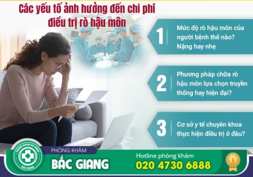 chi phí điều trị bệnh rò rỉ hậu môn tại bắc giang