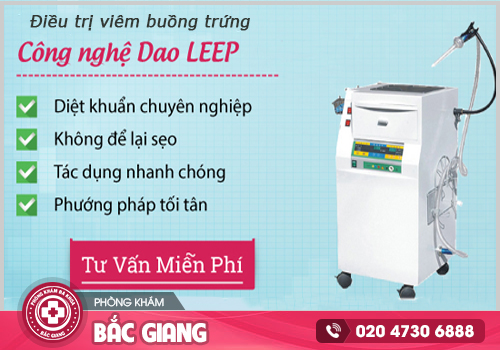 Điều trị viêm buồng trứng ở Bắc Giang nhanh chóng, an toàn, hiệu quả