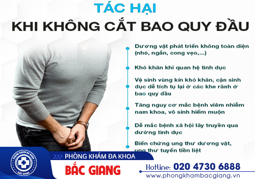 Không cắt bao quy đầu có sao không? 4 tác hại cần biết